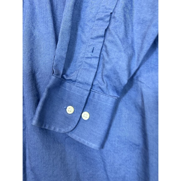 Nautica Shirt Mens 16.5 16‎ 1/2 32 33 Blue Casual Button Up Long Sleeve Oxford - Picture 3 of 14